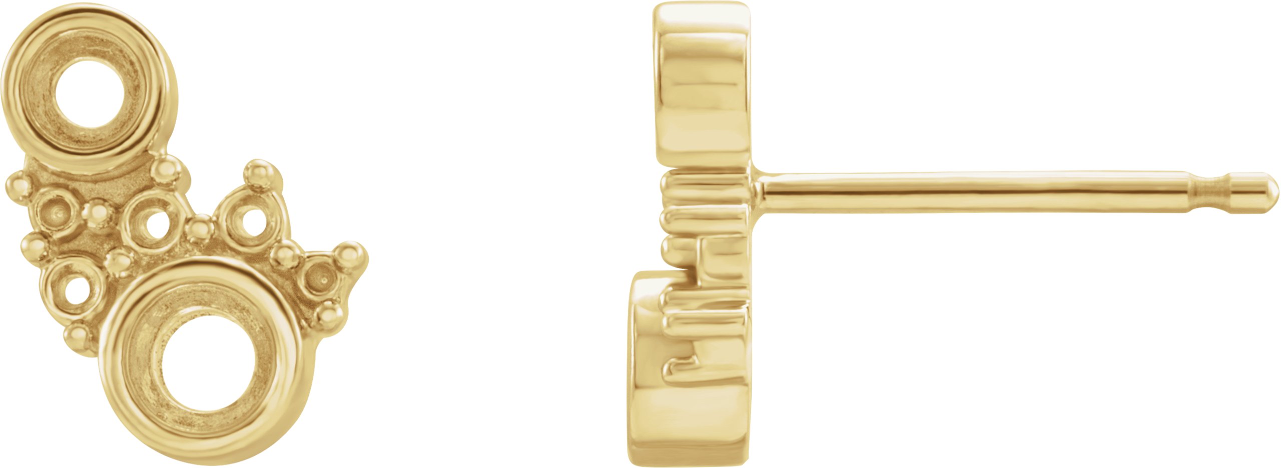 Scattered Bezel-Set Earrings