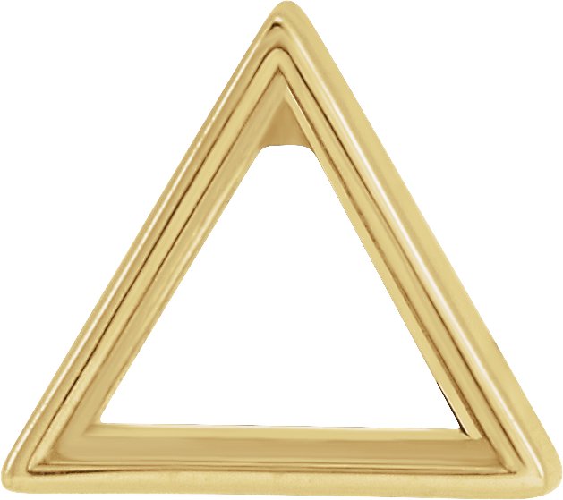 Triangle Bezel-Set Earring Setting