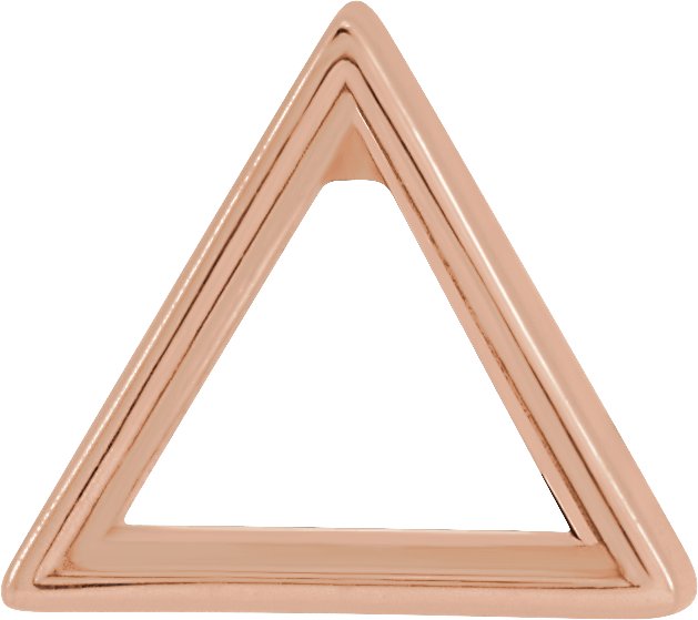 Triangle Bezel-Set Earring Setting