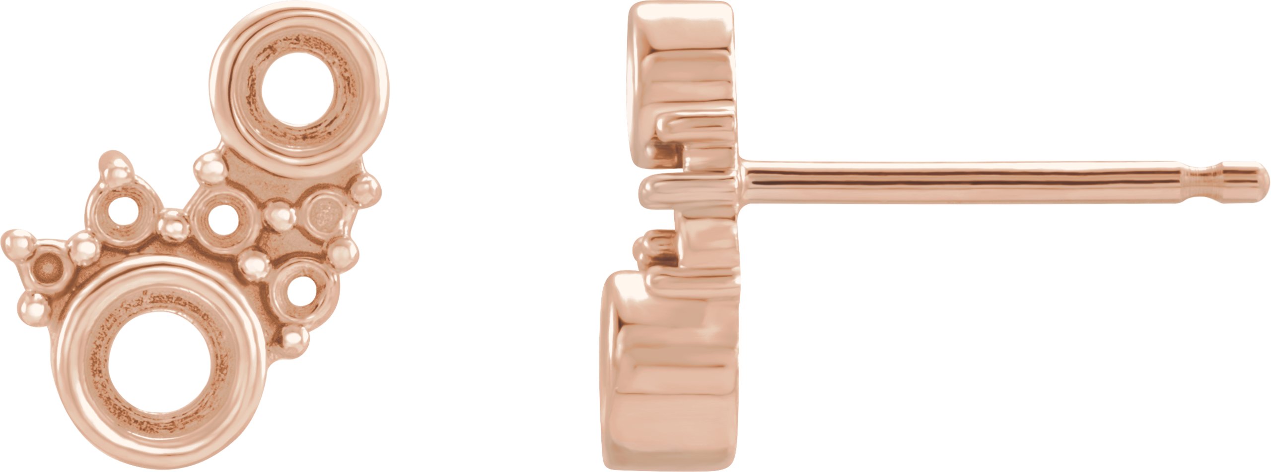 Scattered Bezel-Set Earrings