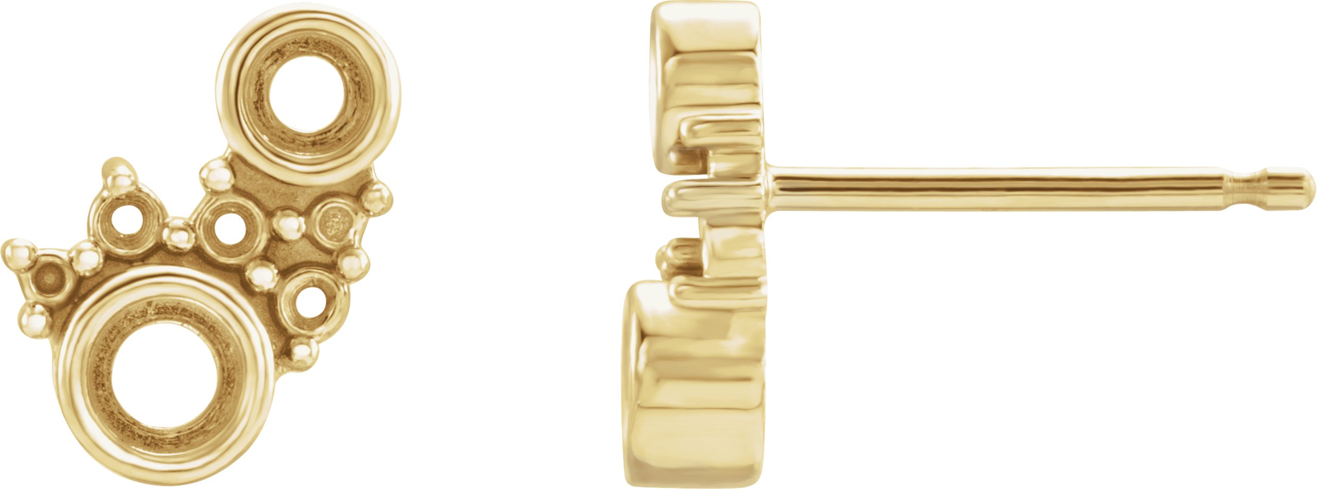 Scattered Bezel-Set Earrings
