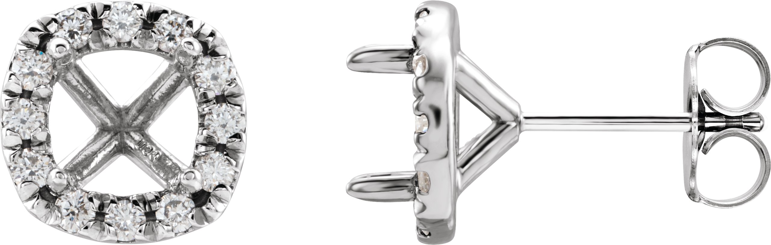 Cocktail-Style Halo-Style Earrings