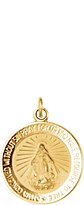 14K Yellow 15 mm Miraculous Medal