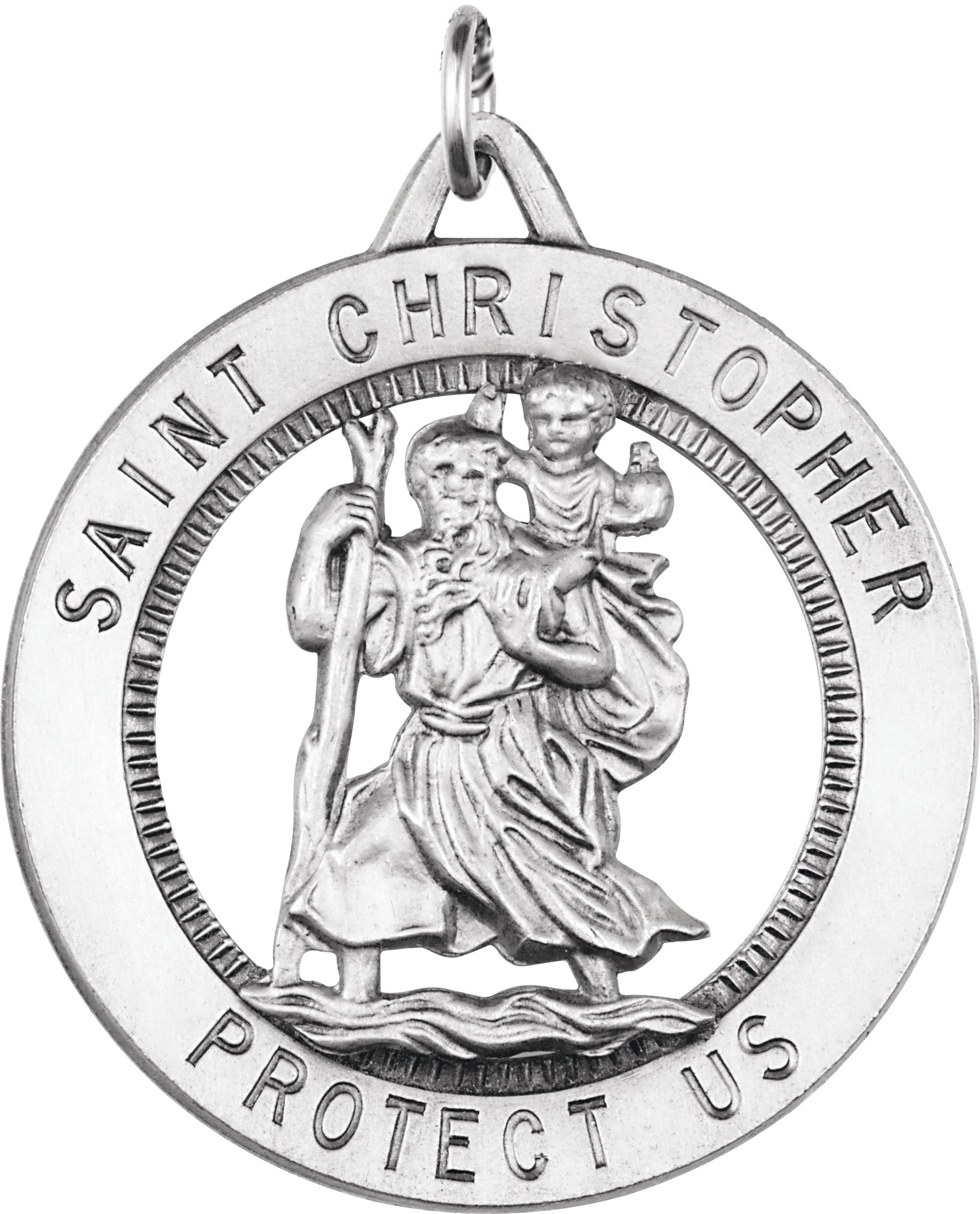 St. Christopher Medal Necklace or Pendant