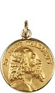 14K Yellow 15 mm St. Jude Thaddeus Medal