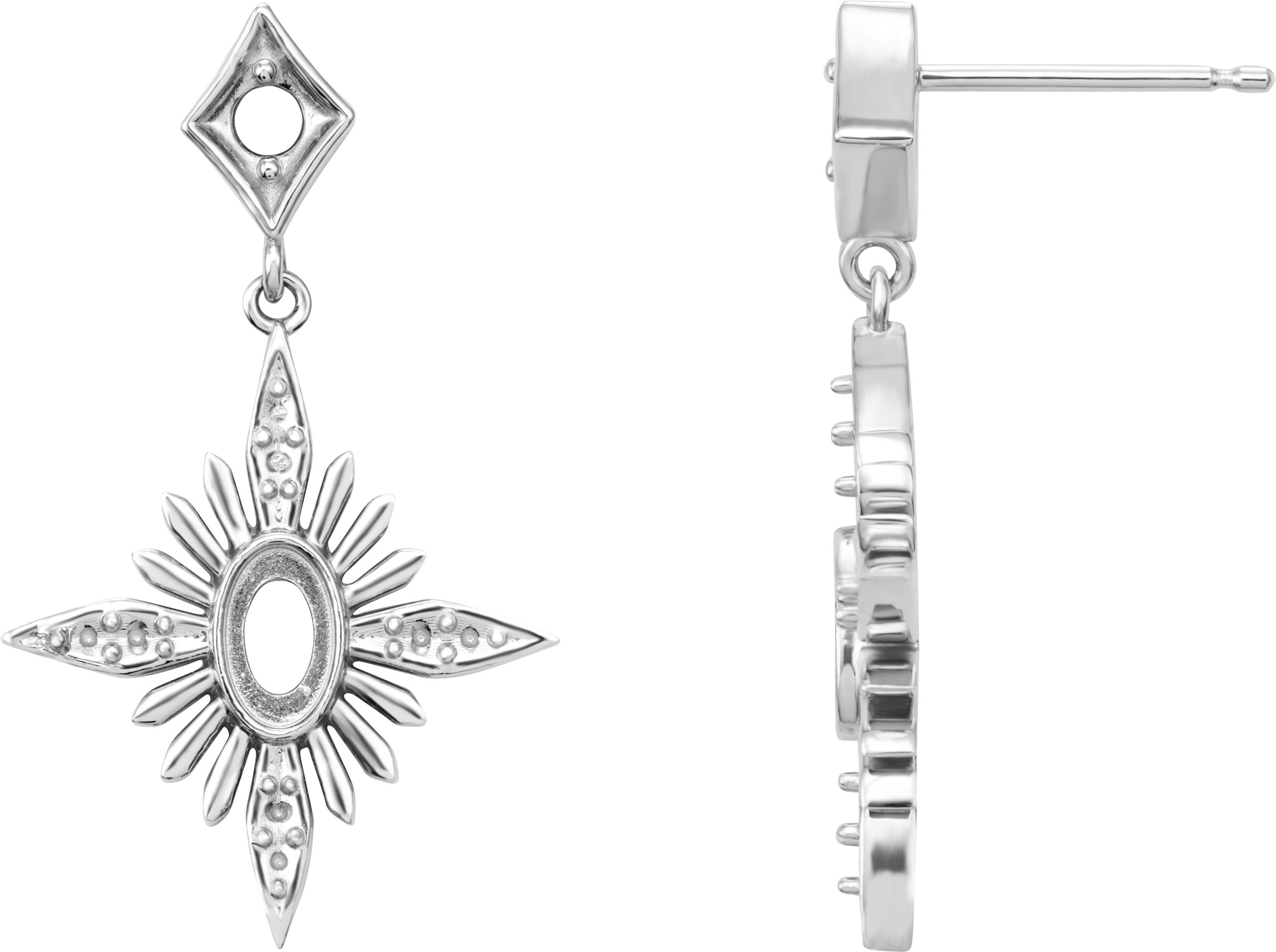Accented Star Earrings
