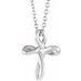 Sterling Silver 13.35x10.42 mm Youth Cross 15