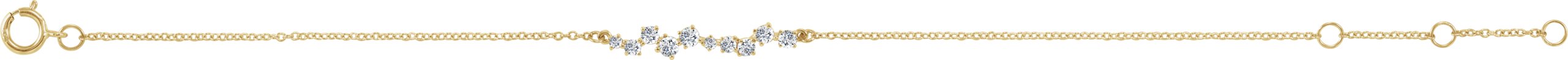 14K Yellow 1/3 CTW Diamond Bar 6-7