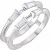 14K White .375 CTW Diamond Ring Guard Ref 11922677
