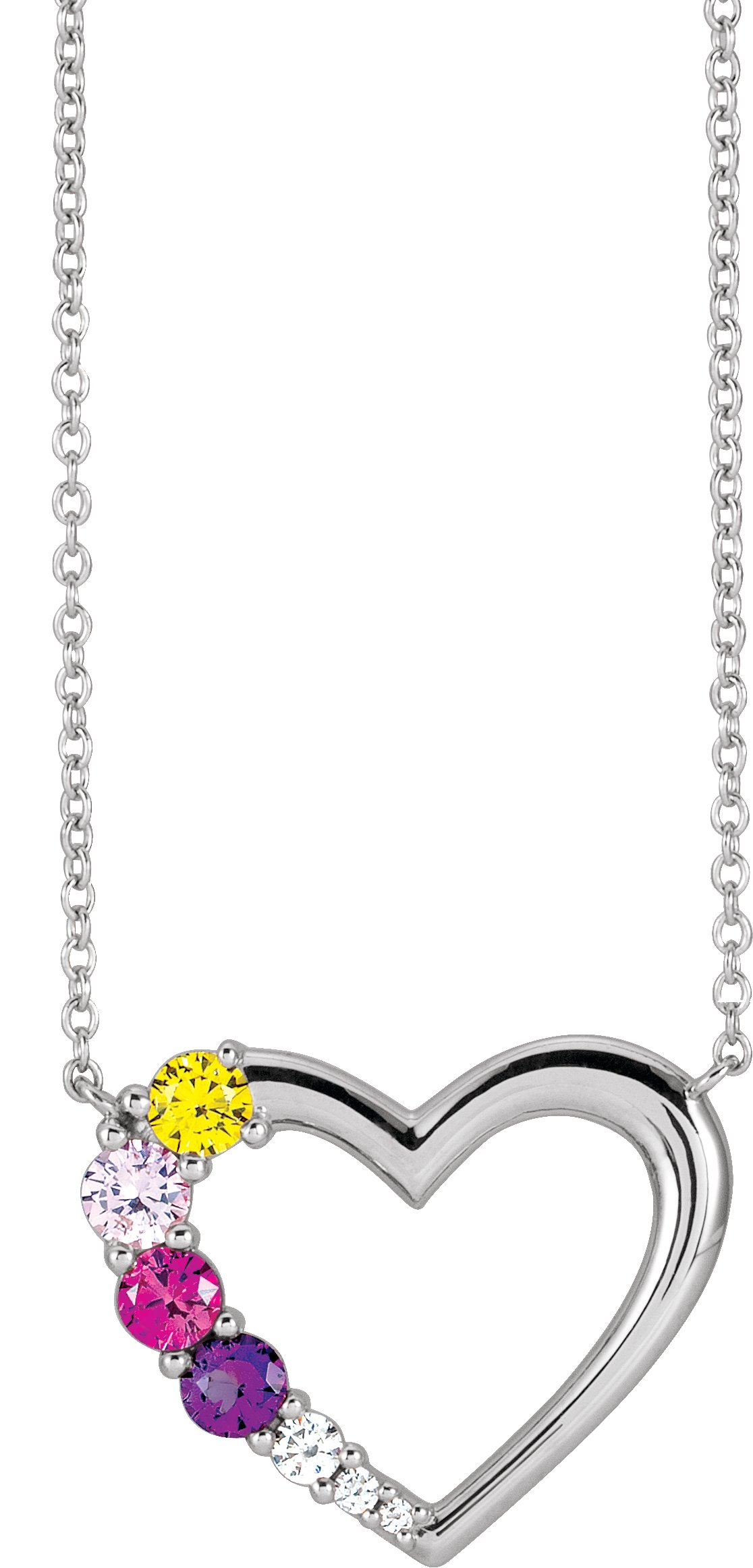 Family Heart Necklace or Center