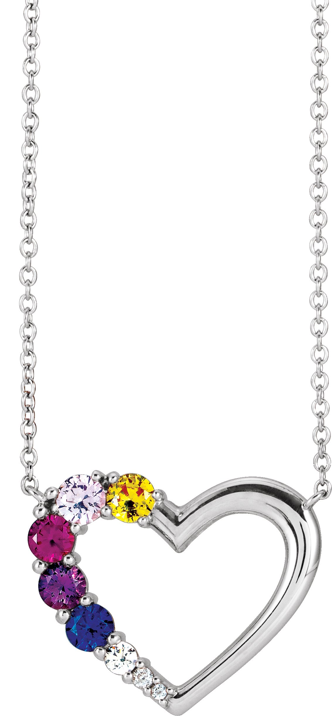 Family Heart Necklace or Center