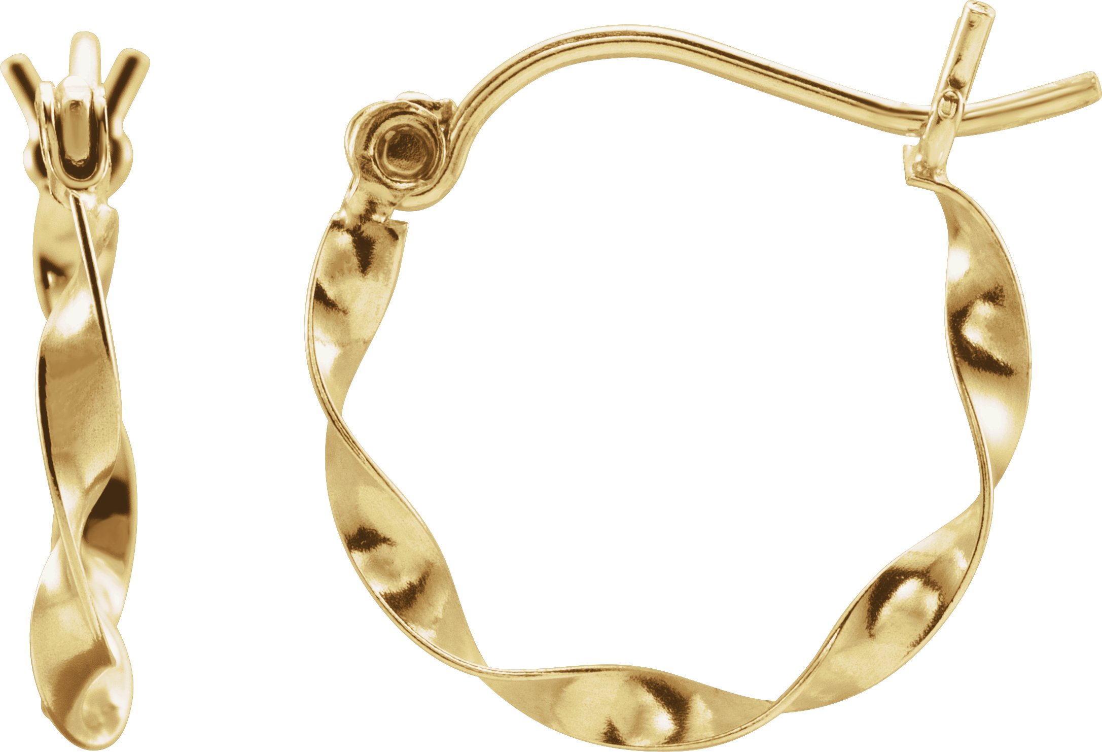 Twisted Hoop Earrings