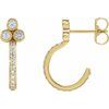 14K Yellow .50 CTW Diamond Hoop Earrings Ref. 14383370