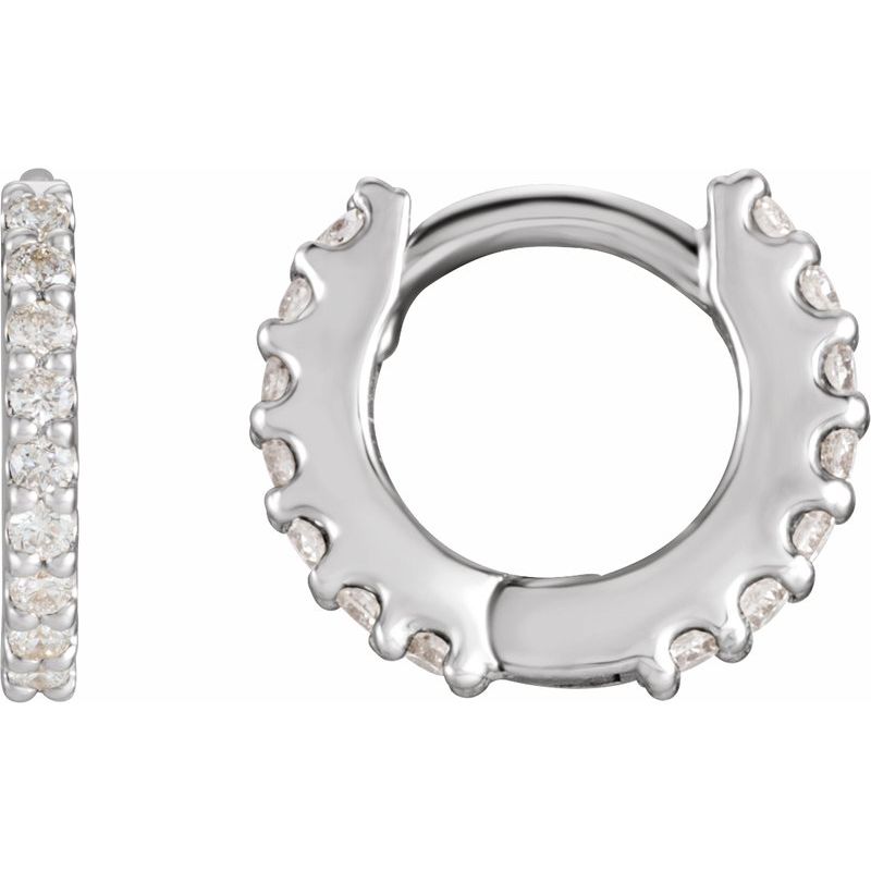 Accented Huggie Earrings