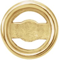Round Micro Bezel-Set Earring Setting