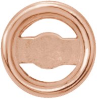 Round Micro Bezel-Set Earring Setting