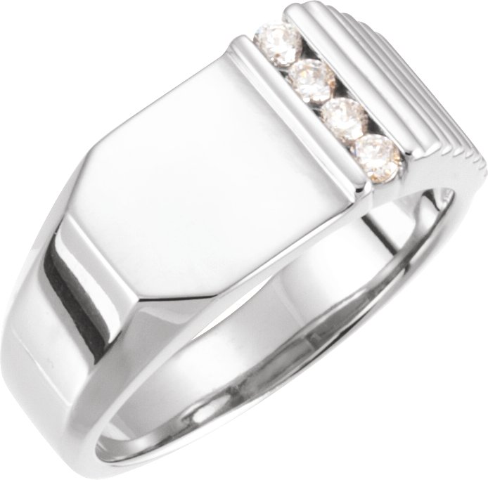 Geometric Signet Ring