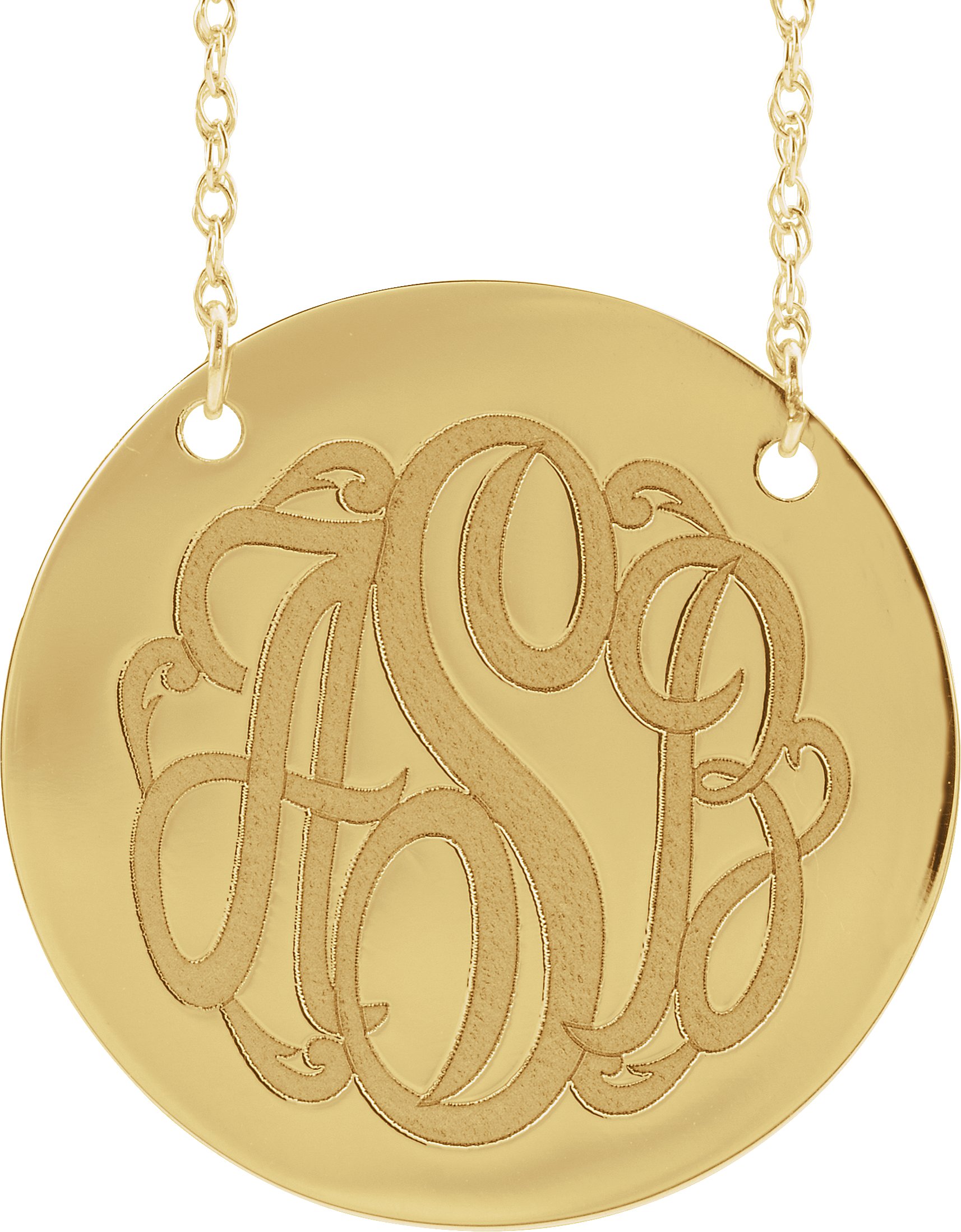 Script Monogram Necklace