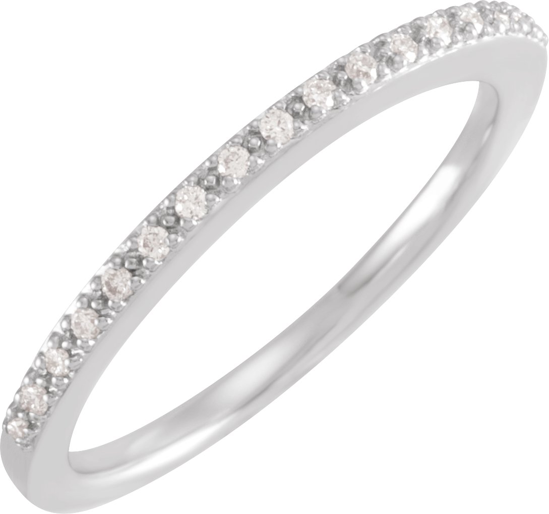 14K White .10 CTW Diamond Band Ref 1904315