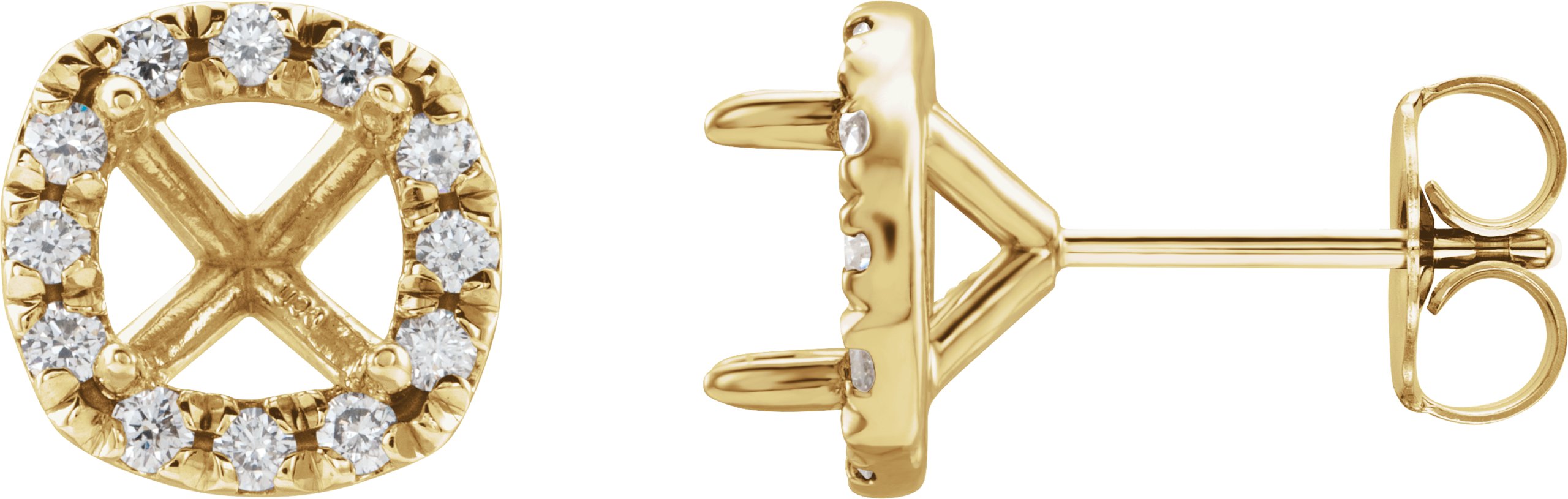 Cocktail-Style Halo-Style Earrings