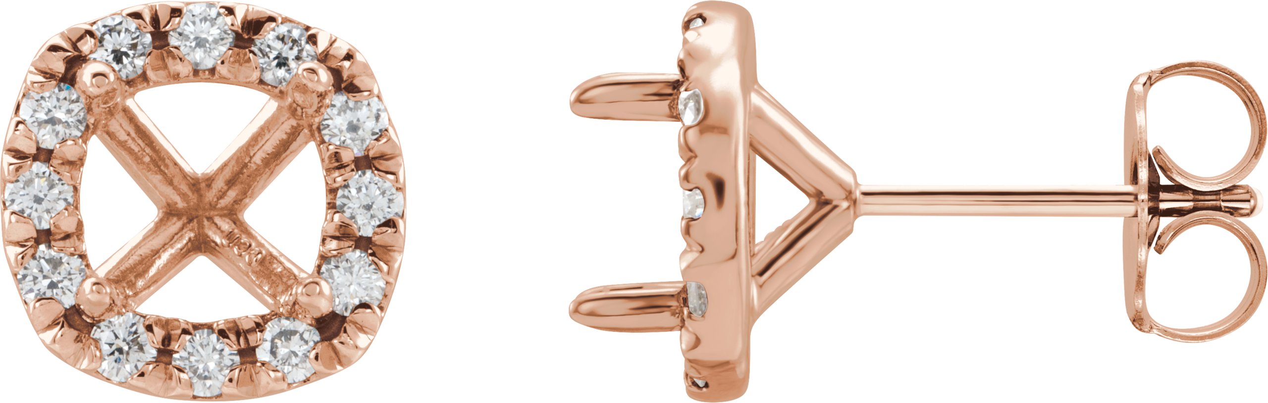 Cocktail-Style Halo-Style Earrings