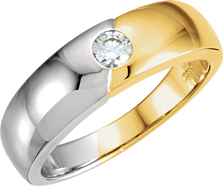 14K Yellow White .25 CTW Diamond Band Ref 250279