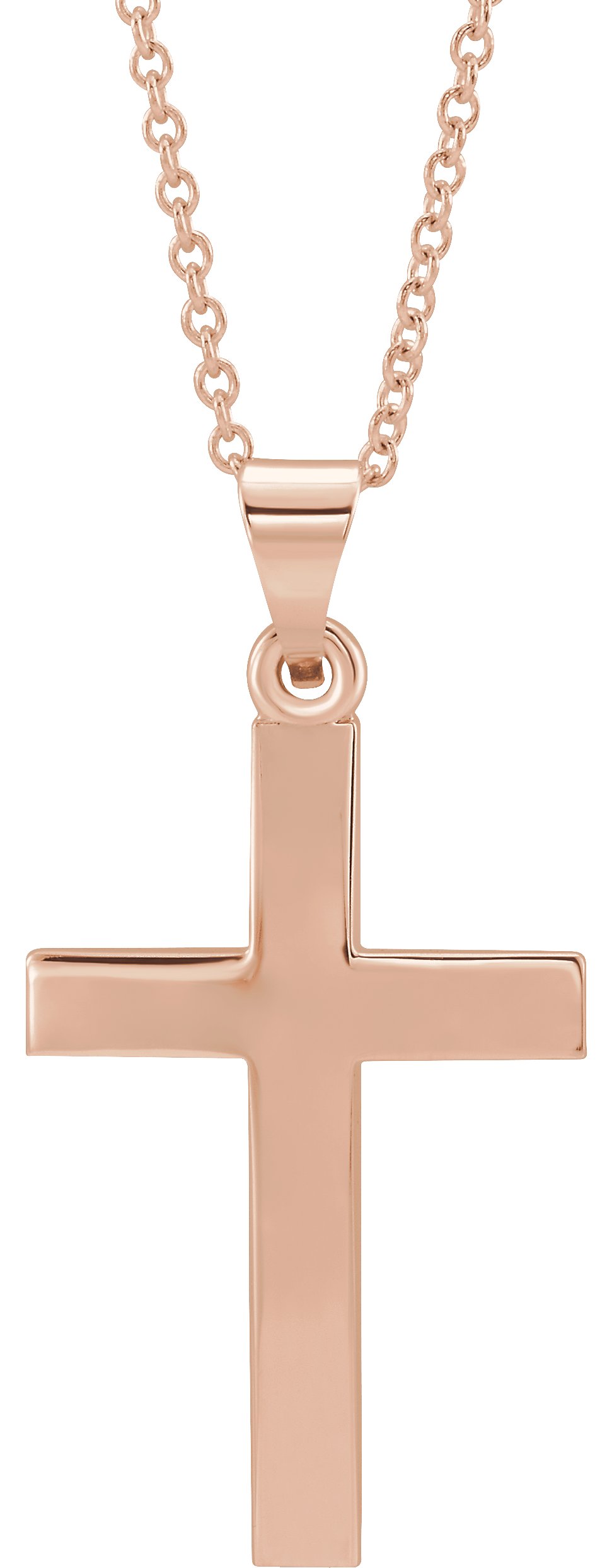 14K Rose Cross 18