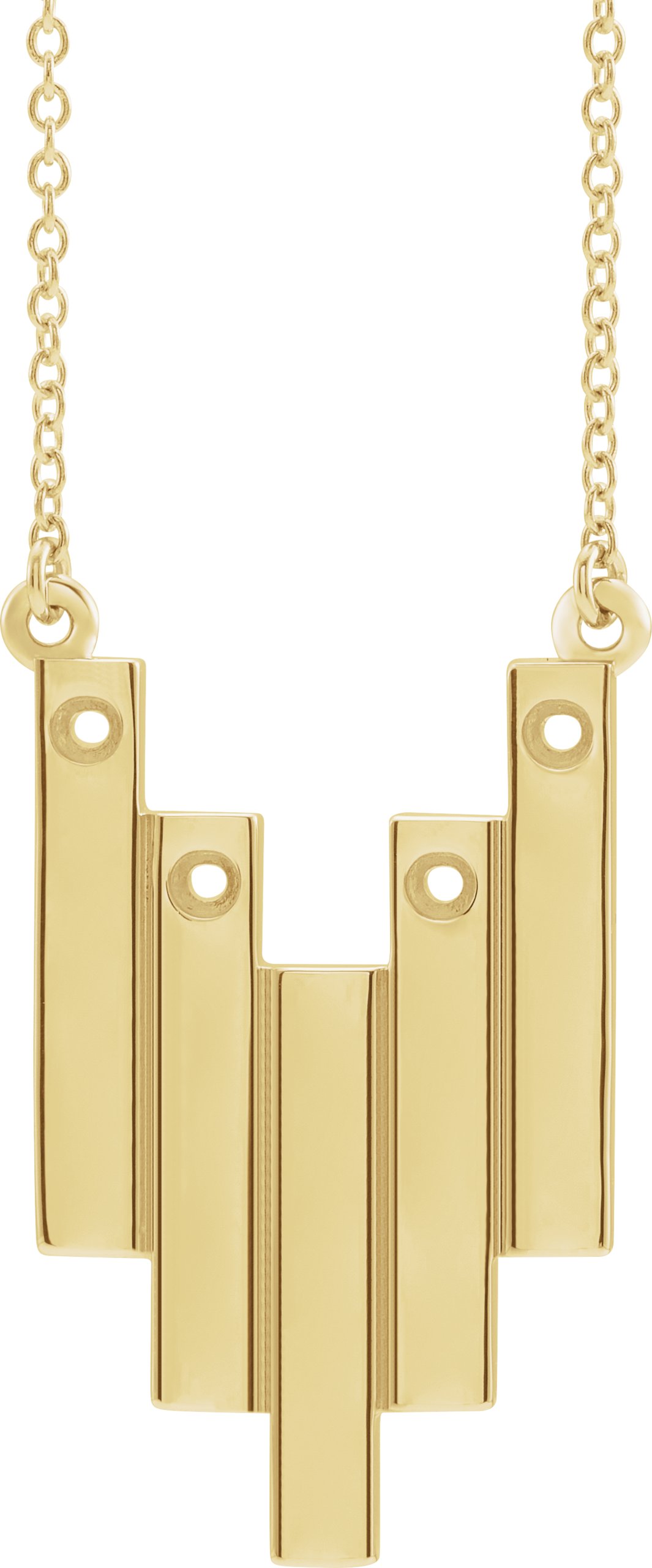 Engravable Family Geometric Necklace or Center