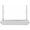 Sterling Silver 33x6 mm Geometric 16 18 inch Necklace Ref. 14199719