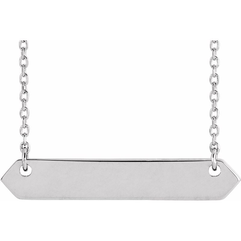 Engravable Geometric Necklace