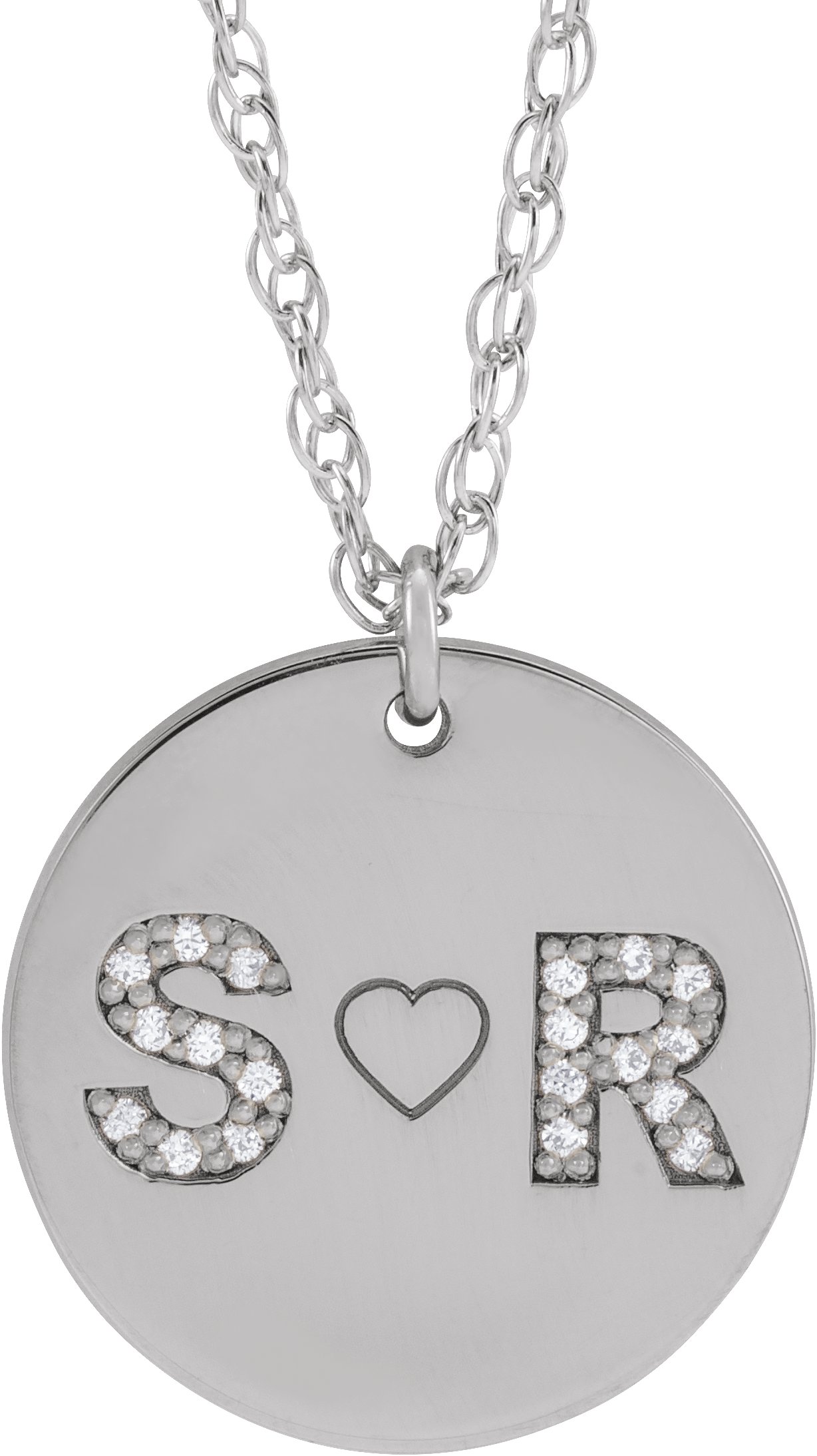 Personalized Couples Initial Necklace