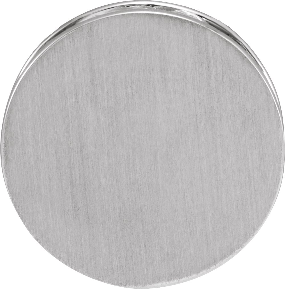 Sterling Silver Engravable Disc Pendant