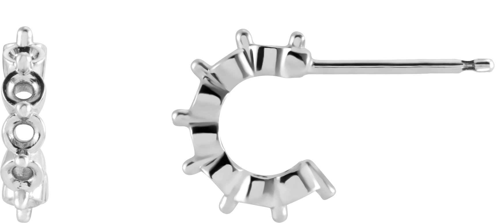 Accented Hoop Earrings