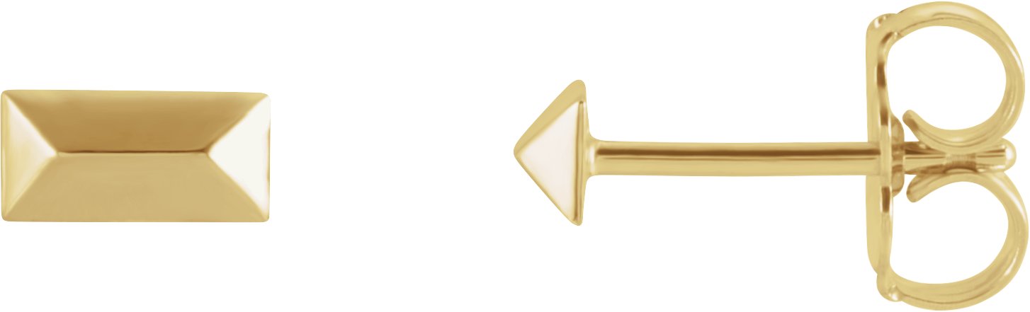 14K Yellow Geometric Stud Earrings Ref. 16854679