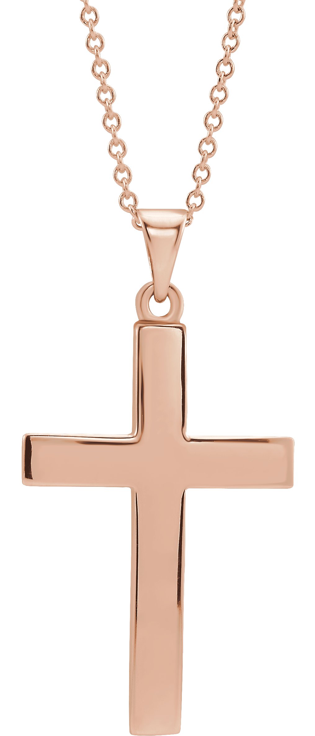 14K Rose Cross 18