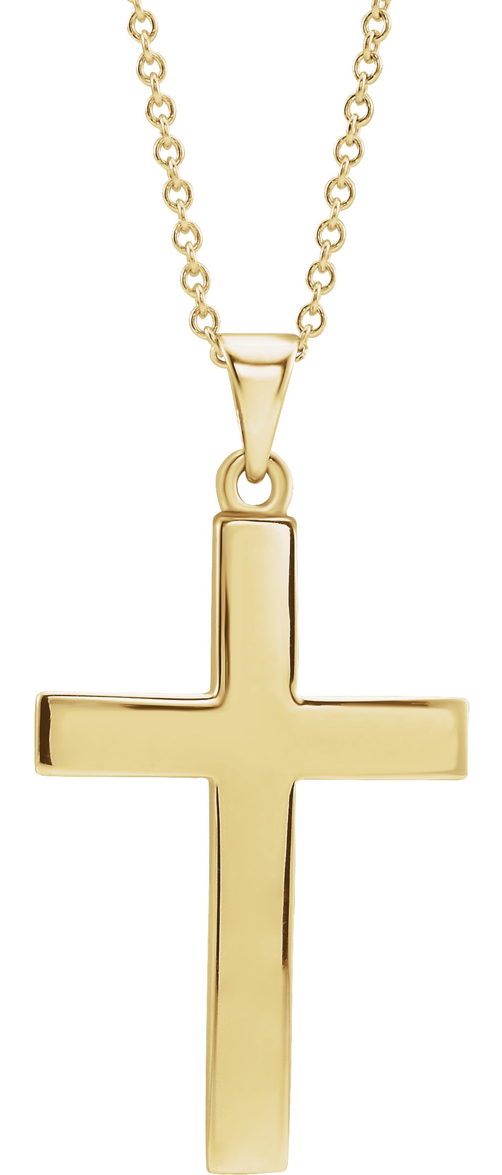 14K Yellow Cross 18