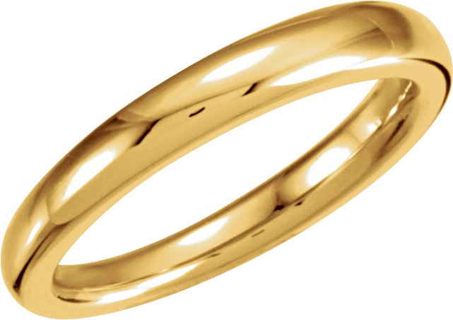 Fancy Tapered Band – 18K Yellow Gold