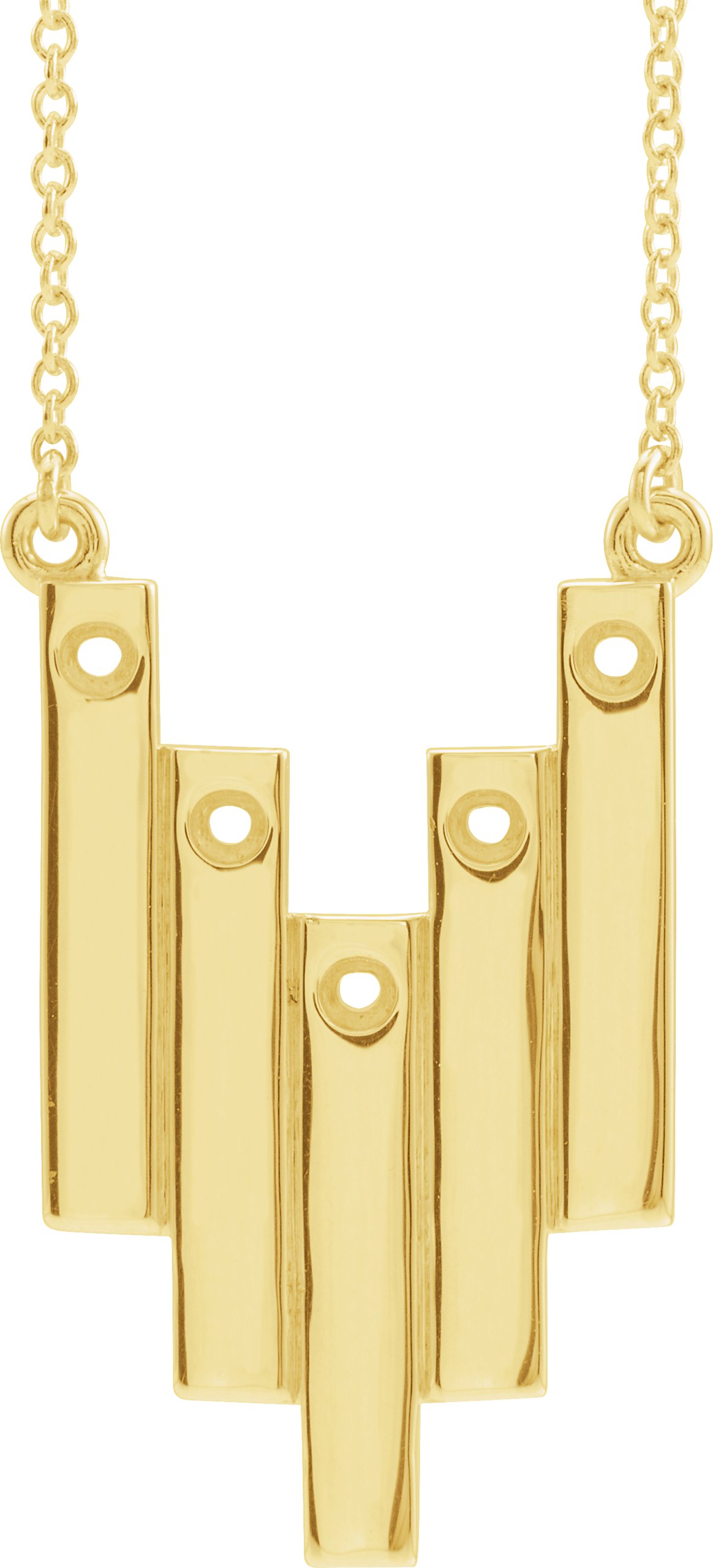 Engravable Family Geometric Necklace or Center