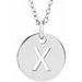 Sterling Silver Initial X 16-18