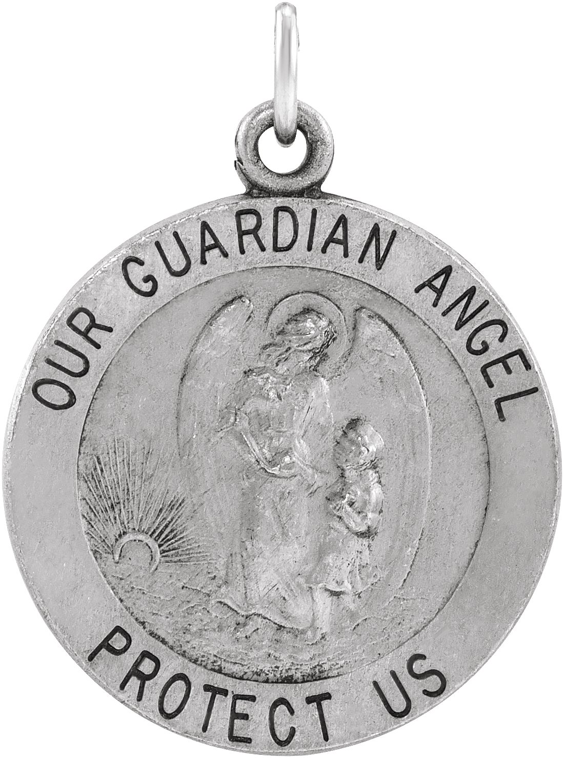Guardian Angel Medal Necklace or Pendant