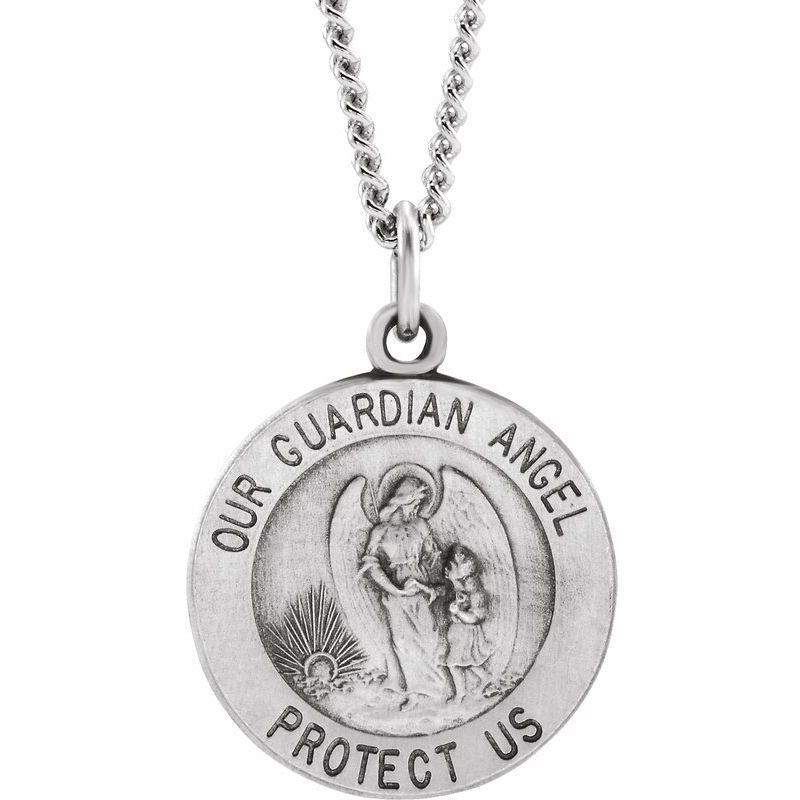Guardian Angel Medal Necklace or Pendant