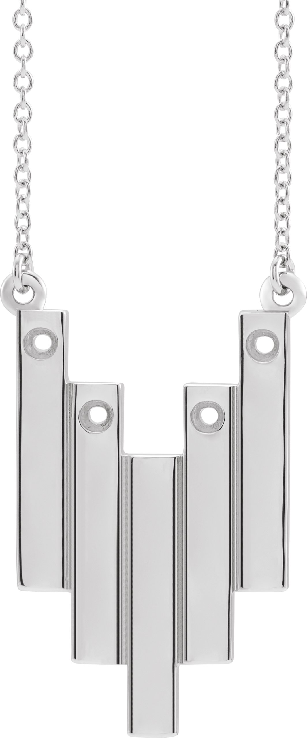 Engravable Family Geometric Necklace or Center