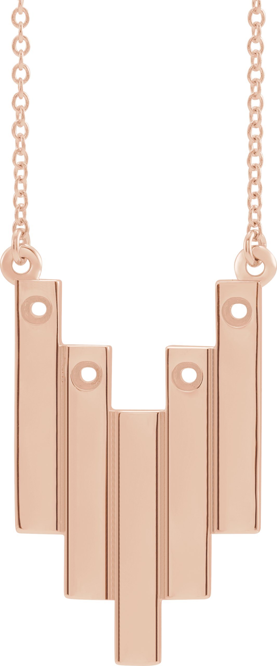 Engravable Family Geometric Necklace or Center