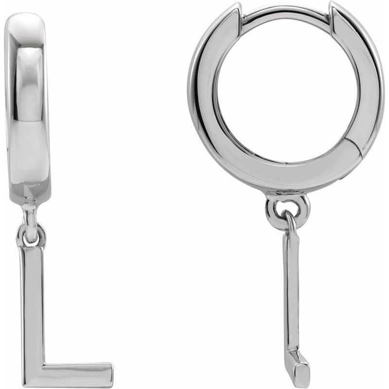 Initial Huggie Earrings