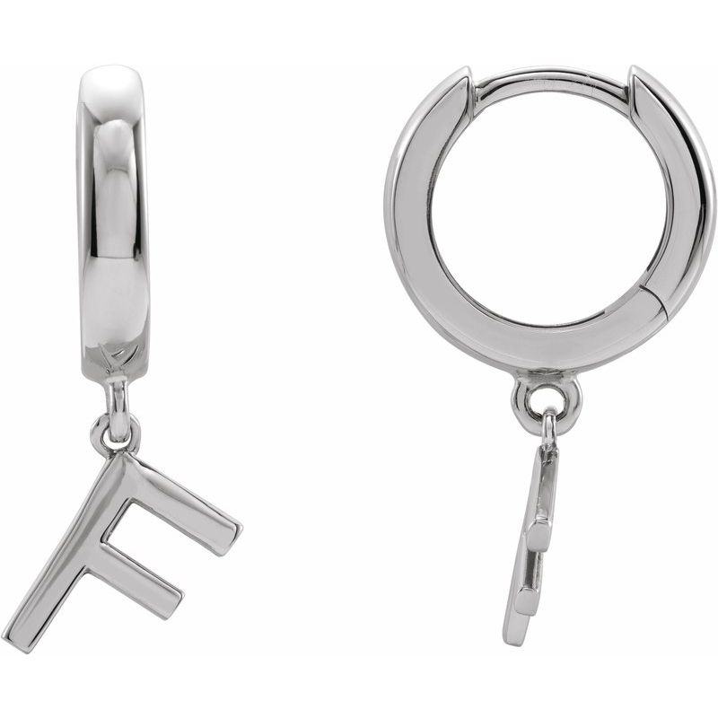 Initial Huggie Earrings