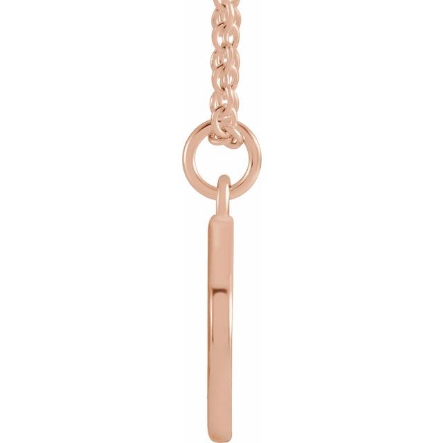 18K Rose Gold-Plated Sterling Silver Initial D Dangle 18