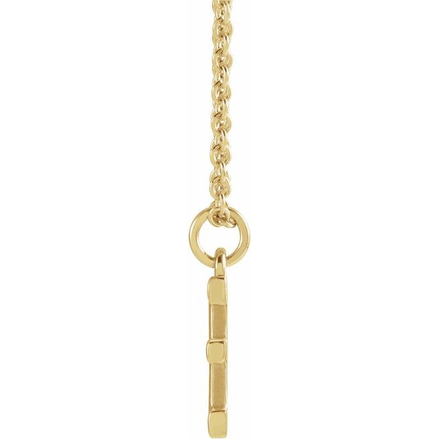18K Yellow Gold-Plated Sterling Silver Initial E Dangle 18