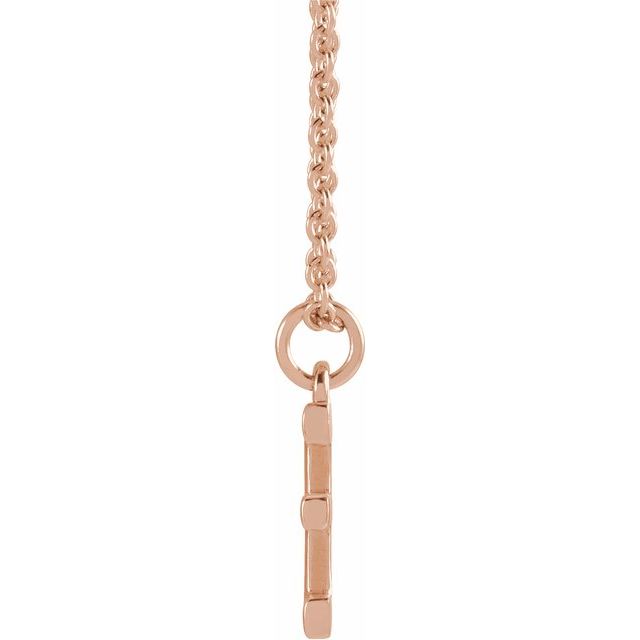 18K Rose Gold-Plated Sterling Silver Initial E Dangle 18