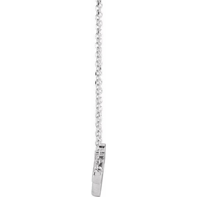 Sterling Silver Faith 16 Necklace