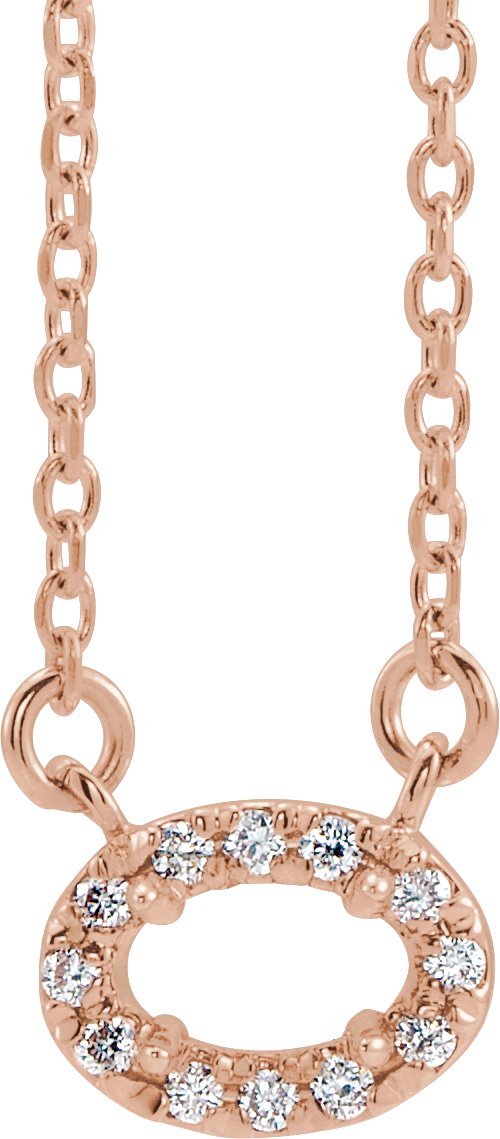 French-Set Halo-Style Necklace or Center